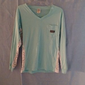 Teal long sleeve top